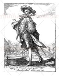 Guard of Rudolf II of Habsburg with mantle and collar ruff