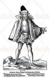 Man dress XVI century fashion