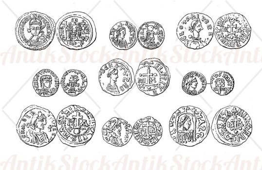 Medieval coins V century