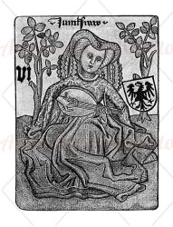 The Virgin Tarot medieval figure