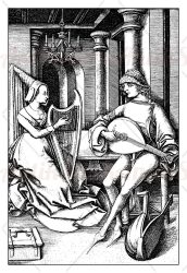 Music at home XV century