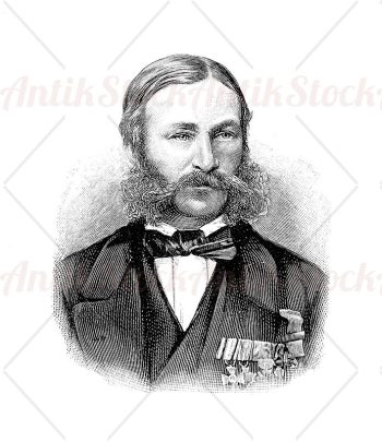 Portrait of Heinrich Barth, German explorer