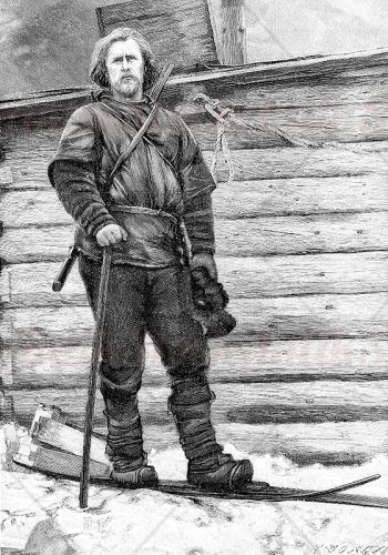 portrait of Norwegian explorer Fridtjof Nansen