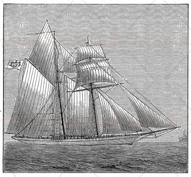 the Hirondelle exploration ship of Albert I prince of Monaco