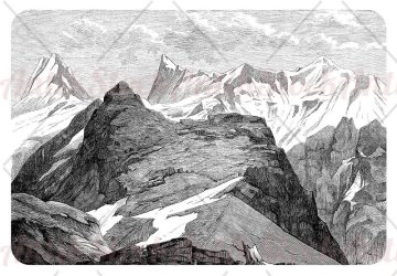 Bernese Alps – Finsteraarhorn glacier