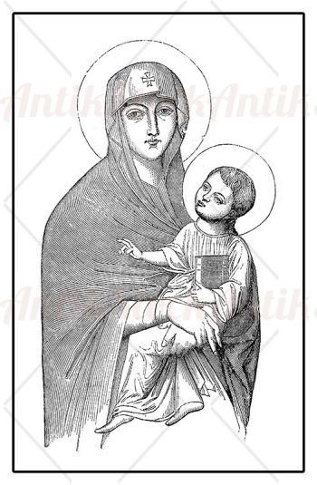 Holy mother with Jesus child