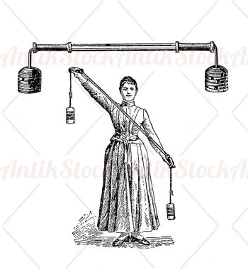 Woman body exercise lifting weights