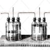 Chemistry lab, Woulff bottles