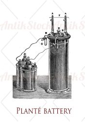 Gaston Plante lead-acid battery