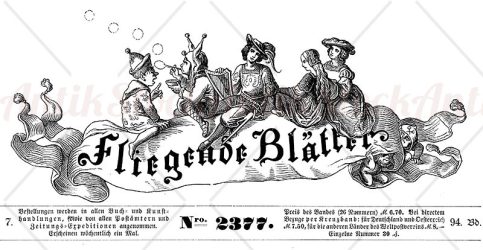 Humor and caricatures 19th century German satirical magazine