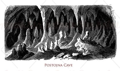 Slovenian Postojna cave