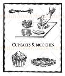 Cupcakes and brioches