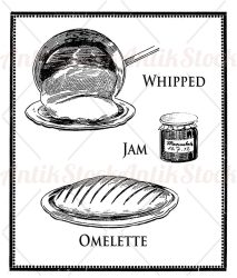 Whipped jam omelette