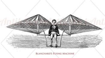 Blanchard flying machin 1781