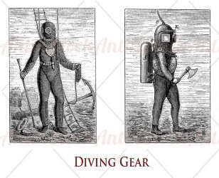 Diving gear, 19th century