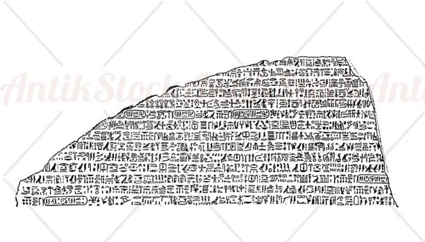 Hieroglyphics on the Rosetta Stone