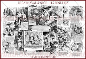 Nice carnival from the window humor and caricatures 1888