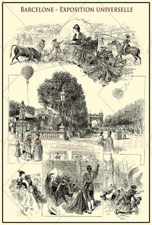 1888 Barcelona Universal Exposition poster