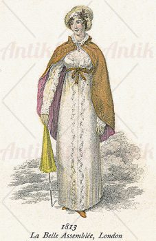 Vintage fashion illustrated 1813
