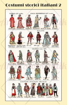 Costumi storici italiani – Italian historical costumes part II
