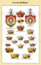 Heraldry table of Italian crowns