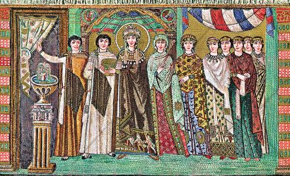 Byzantine mosaic: empress Theodora