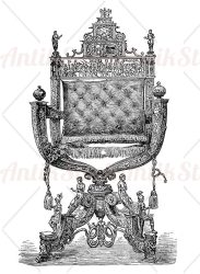 Baroque armchair of Holy Roman Emperor Rudolf II