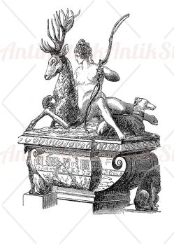 Fountain of Diana with a stag