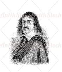 Portrait of Rene Descartes French philosopher
